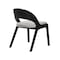 Armen Living Polly Mid-Century Gray Upholstered Dining Chairs in Black Finish, PK2 LCPLSIGRBL - alternate 6